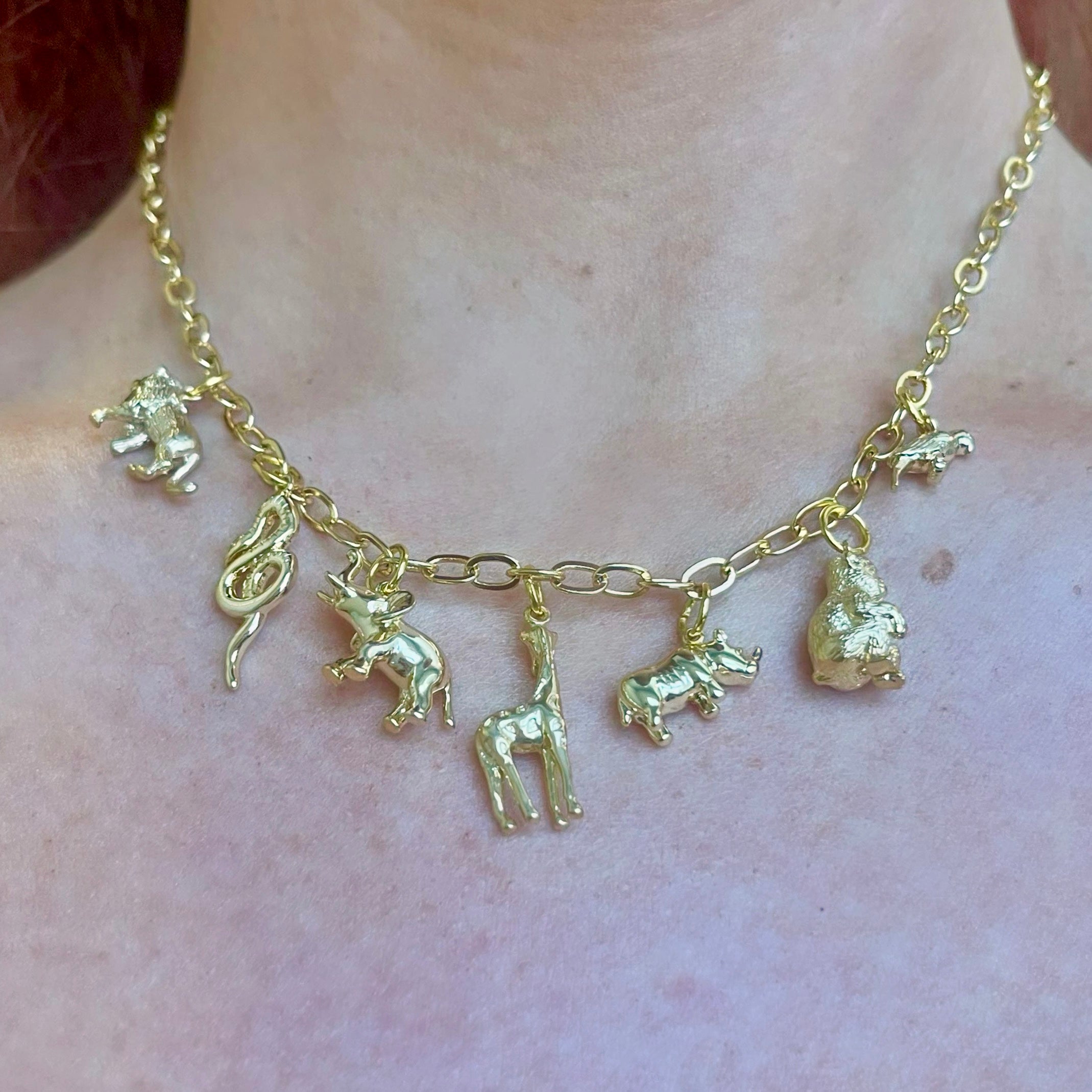 ANIMAL CRACKERS CHARM NECKLACE