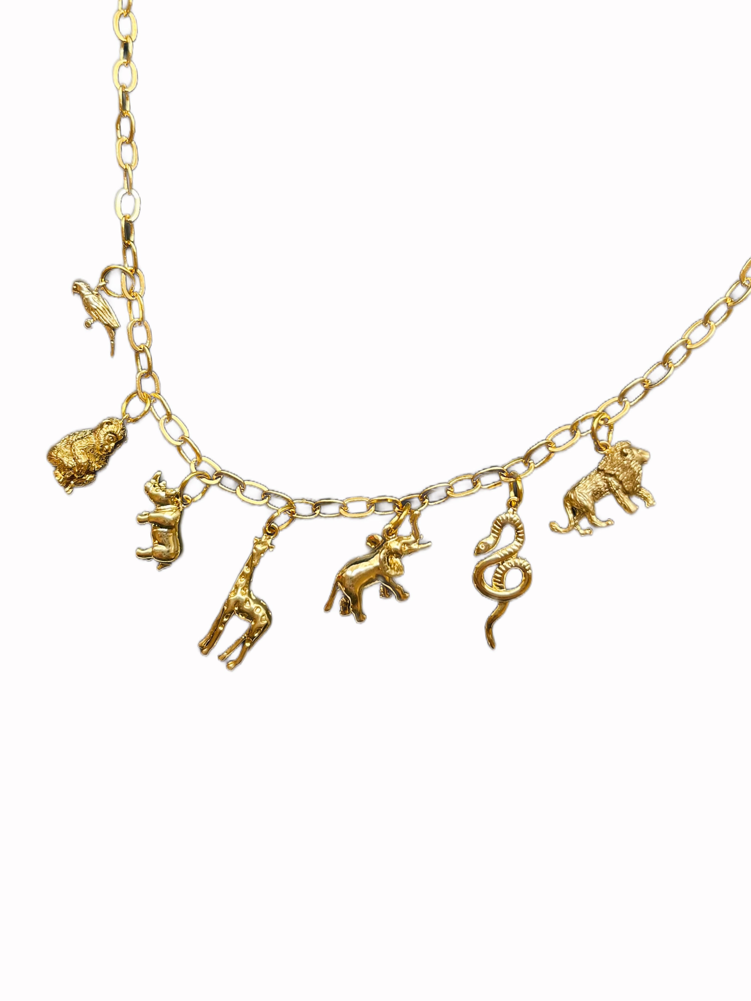 ANIMAL CRACKERS CHARM NECKLACE