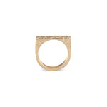 Load image into Gallery viewer, The Natalie McMillan 14k flat top is an amazing every day ring! It is incredibly comfortable, stackable, and lightweight. As always, it is handcrafted from start to finish and is a truly unique piece.
