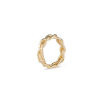 Load image into Gallery viewer, The Natalie McMillan Braided 14k Gold Taylor Ring, as we say in the Bay Area, hella comfy. Sure to be that ring that you just never take off. Pairs perfectly with the Lillian Bangle and Casandra Hoops! 
