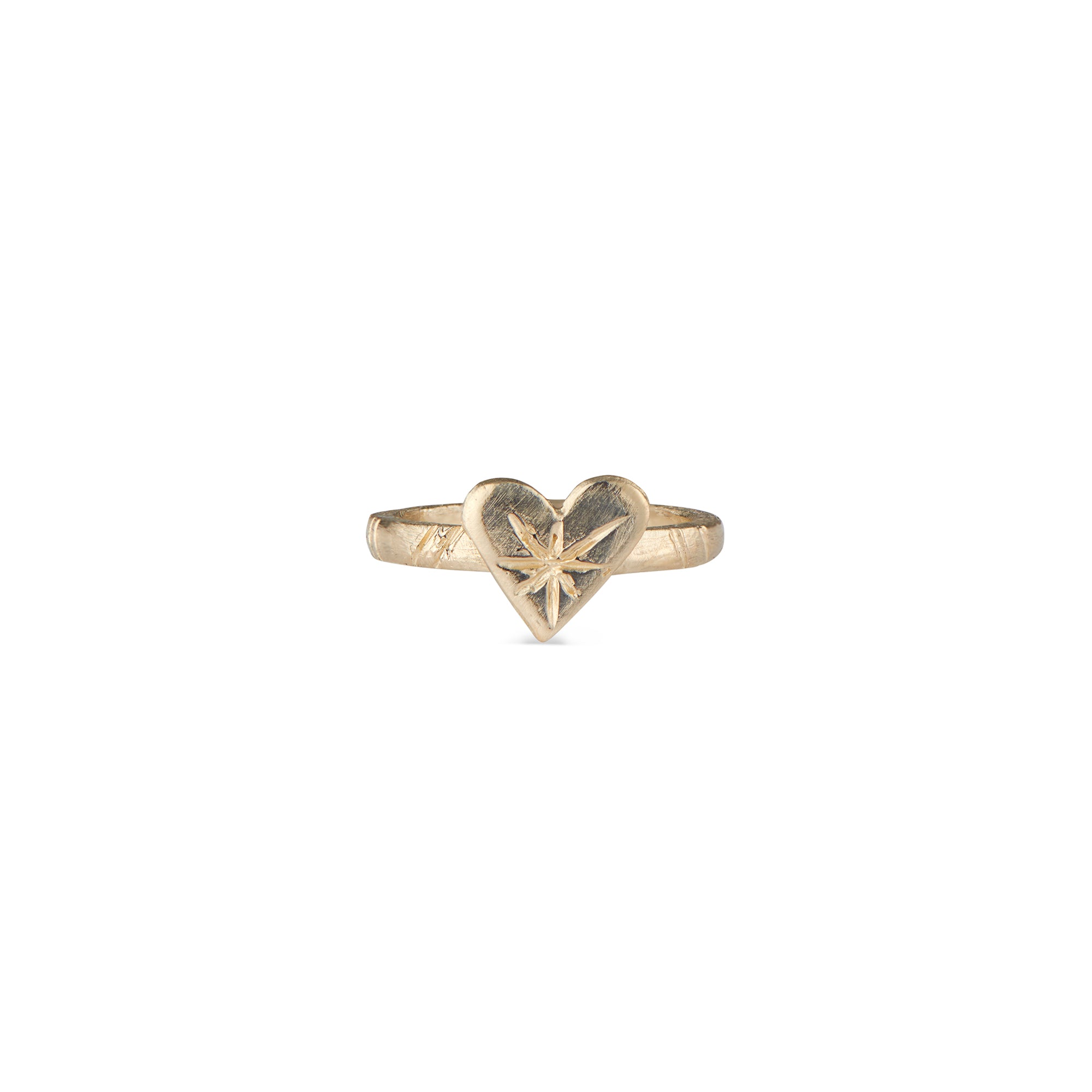 The solid Natalie McMillan 14k Harte Gold ring is best way to add a little LOVE to your jewelry collection!